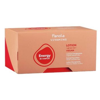 Lotiune Energizanta pentru Par Fin si Slabit - Fanola Vitamins Energy Be Complex, 12 fiole x 10 ml