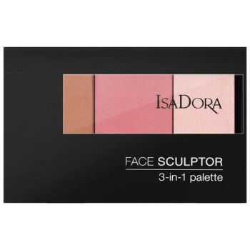 Paleta pentru Contur Isadora - Face Sculptor 3 in 1, Nuanta 62 Cool Pink, 12 g la reducere