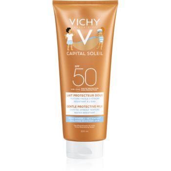 Vichy Capital Soleil Gentle Milk Lapte de protecție pentru copii pentru fata si corp SPF 50