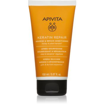Apivita Keratin Repair Nourish Repair Conditioner balsam regenerant cu keratina pentru păr uscat și deteriorat