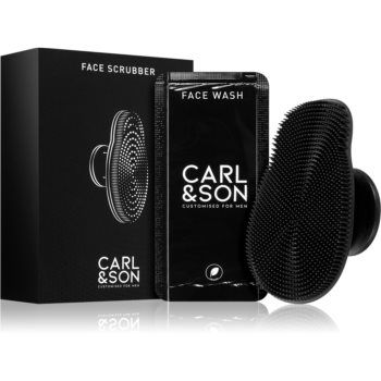 Carl & Son Face Scrub perie pentru curățarea profundă a tenului pentru barbati