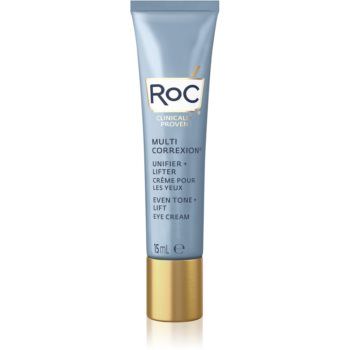 RoC Multi Correxion Even Tone + Lift cremă de ochi cu efect de netezire și de iluminare impotriva ridurilor si cearcanelor