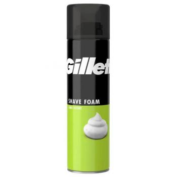 Spuma de Ras pentru Ten Normal - Gillette Shave Foam Lime Scent, 200 ml ieftin