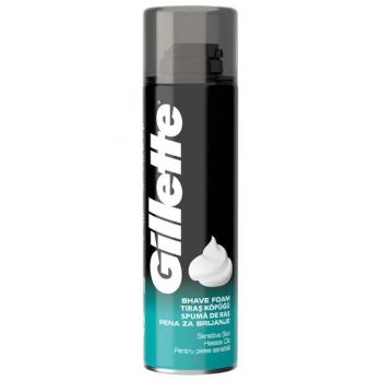 Spuma de Ras pentru Pielea Sensibila - Gillette Shave Foam Sensitive Skin, 200 ml de firma original