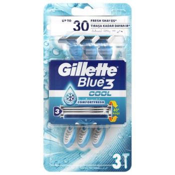 Aparat de Ras cu 3 Lame - Gillette Blue 3 Cool Comfortfresh, 3 buc
