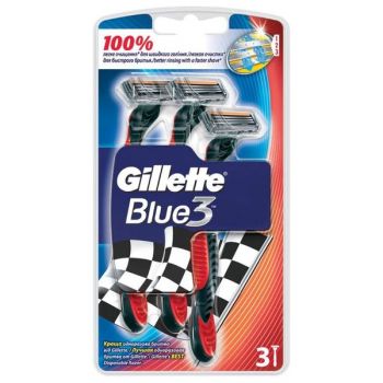 Aparat de Ras cu 3 Lame - Gillette Blue 3 Disposable Razor, 3 buc de firma originala