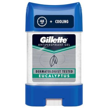 Deodorant Antiperspirant Gel Stick - Gillette Antiperspirant Gel Eucalyptus, 70 ml la reducere