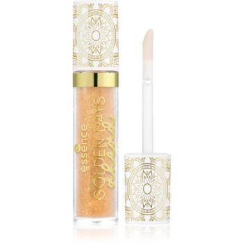 Essence GOLDEN DAYS ahead ulei pentru buze cu particule stralucitoare