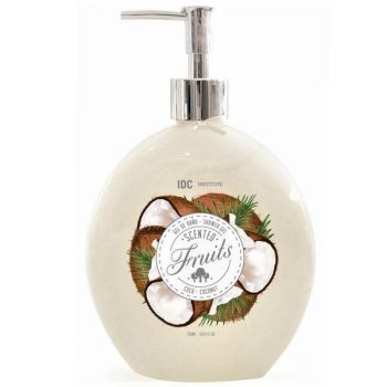 Gel de dus cu aroma de cocos Scented Fruits IDC Institute 40429, 735ml
