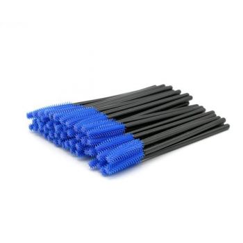 Perii pentru extensii gene de cauciuc set 50 buc - Blue ieftin