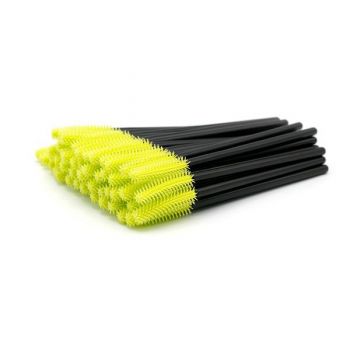 Perii pentru extensii gene de cauciuc set 50 buc - Green