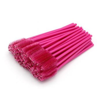 Perii pentru extensii gene set 50 buc - Dark pink