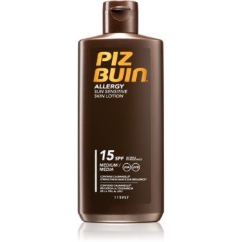 Piz Buin Allergy lotiune de plaja pentru pielea sensibila SPF 15 de firma originala