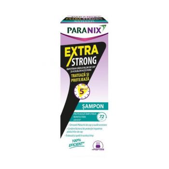 Sampon Antipaduchi cu Pieptan Inclus - Hipcrate Paranix Extra Strong, 200 ml