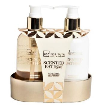 Set ingrijire maini Scented Bath Gold Hand Care IDC Institute 42118, 500 ml