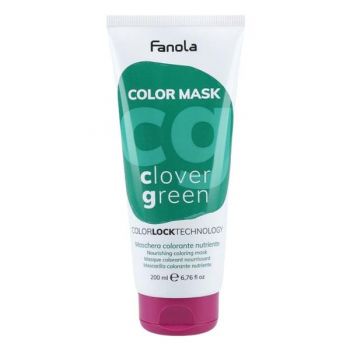 Masca Coloranta Fanola - Color Mask Clover Green, 200 ml ieftina