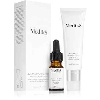 Medik8 Balance Moisturiser with Glycolic Acid Activator îngrijire hidratantă pentru ten impotriva punctelor negre ieftina