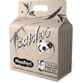 MonPeri Bamboo Size S scutece ECO de unică folosință