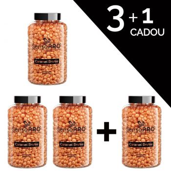 Set 3+1 Gratuit Ceara Epilat Elastica SensoPRO Milano Caramel Brulee, 400g