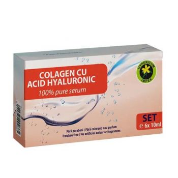 Set Colagen Peptide cu Acid Hialuronic - Hypericum, 6 buc x 10 ml ieftin
