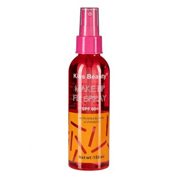 Spray de fixare machiaj Kiss Beauty Make Up Fix Spray SPF 60+ Unt Shea Spray de fixare machiaj Kiss Beauty Make Up Fix Spray SPF 60+ Unt Shea