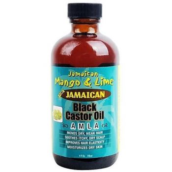 Ulei de ricin negru si Amla, pentru piele si scalp uscat,Jamaican Mango & Lime, 118 ml ieftin