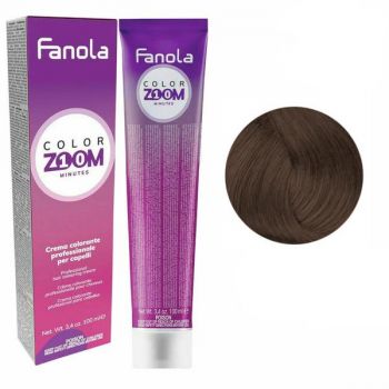 Vopsea Crema Permanenta - Fanola Color Zoom 10 Minutes, nuanta 7.7 Brown Blonde, 100 ml de firma originala