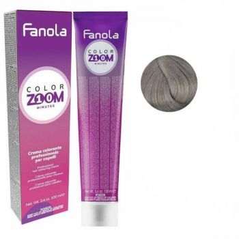 Vopsea Crema Permanenta - Fanola Color Zoom 10 Minutes, nuanta 9.11 Light Ash Blonde Intense, 100 ml