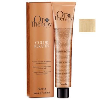 Vopsea Demi-permanenta Fanola Oro Therapy Color Keratin 9.00 Blond Foarte Deschis Intens, 100ml la reducere