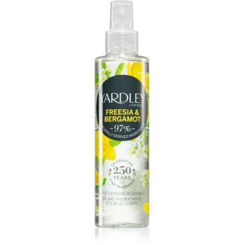 Yardley Freesia & Bergamot spray de corp hidratant pentru femei