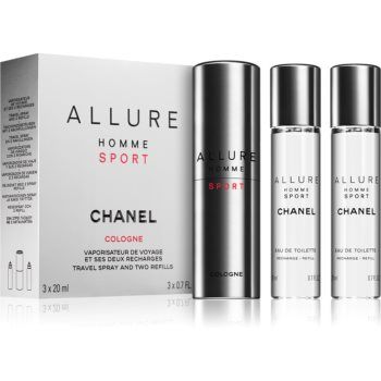 Chanel Allure Homme Sport Cologne eau de cologne (1x reincarcabil + 2x rezerva) pentru bărbați