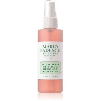 Mario Badescu Facial Spray with Aloe, Herbs and Rosewater ceață facială tonică pentru luminozitate si hidratare