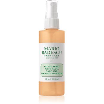 Mario Badescu Facial Spray with Aloe, Sage and Orange Blossom ceață de piele hidratantă și energizantă pentru corp