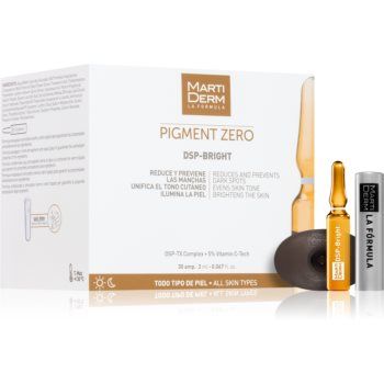 MartiDerm Pigment Zero DSP-BRIGHT ser pentru depigmentare cu vitamina C
