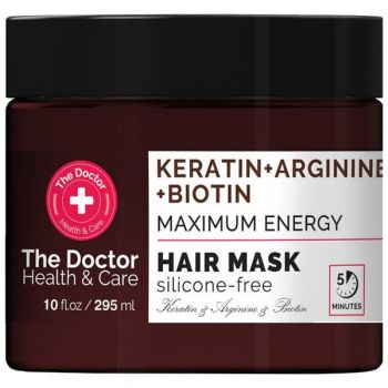 Masca Energizanta The Doctor Health & Care - Keratin, Arginine and Biotin Maximum Energy, 295 ml la reducere