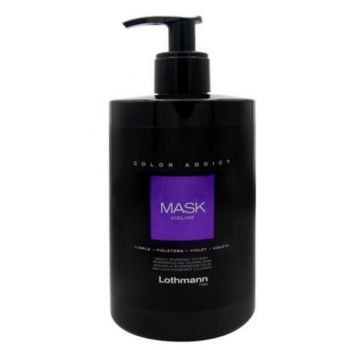 Masca nuantatoare pentru par mov Purple Color Addict Lothmann, 450 ml de firma original