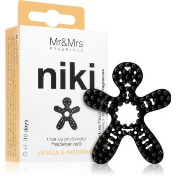 Mr & Mrs Fragrance Niki Vanilla & Patchouli parfum pentru masina rezervă