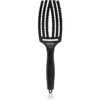 Olivia Garden Fingerbrush Double Bristles perie de tip paletă pentru par usor de pieptanat