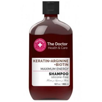 Sampon Energizant - The Doctor Health & Care Keratin + Arginine + Biotin Maximum Energy, 355 ml