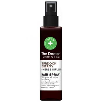 Spray Anticadere - The Doctor Health & Care Burdock Energy 5 Herbs Infused Hair Spray Shine and Easy Brushing, 150 ml ieftin