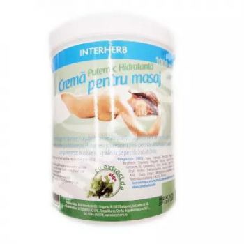 Crema puternic hidratanta pentru masaj cu extract de alge 500 ml Interherb de firma originala