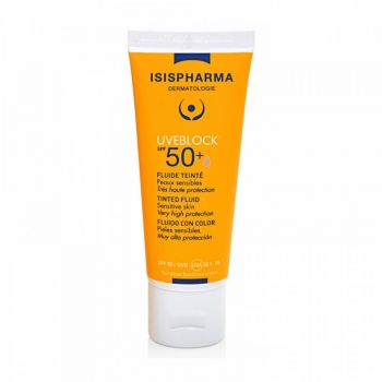 Fluid nuantator Isispharma UVEBLOCK SPF 50+ Tinted Fluid, 40 ml