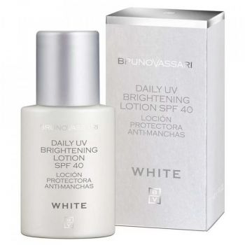 Lotiune cu protectie solara pentru fata Bruno Vassari, White, Vitamin C, UV Protection, SPF 40, 40 g