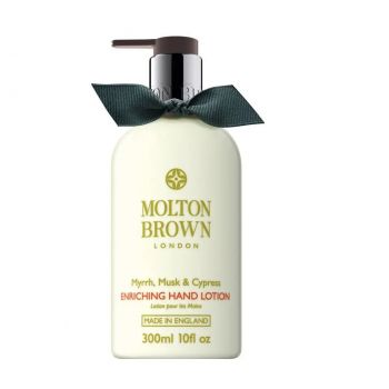 Lotiune pentru maini Molton Brown Myrrh, Musk & Cypress Enriching, 300ml (Concentratie: Crema de maini, Gramaj: 300 ml) de firma original