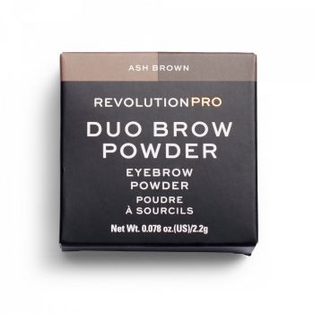 Pudra pentru sprancene Revolution PRO Duo, Makeup Revolution, 2,2 g (CULOARE: Ash Brown) ieftin