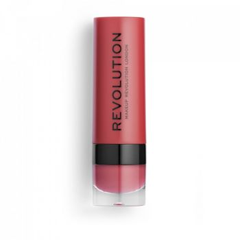 Ruj mat Makeup Revolution, REVOLUTION, Vegan, Matte, Cream Lipstick, 3 ml (Nuanta Ruj: 112 Ballerina) de firma original
