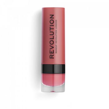 Ruj mat Makeup Revolution, REVOLUTION, Vegan, Matte, Cream Lipstick, 3 ml (Nuanta Ruj: 114 White Wedding) de firma original