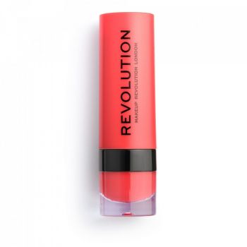 Ruj mat Makeup Revolution, REVOLUTION, Vegan, Matte, Cream Lipstick, 3 ml (Nuanta Ruj: 130 Decadence) de firma original