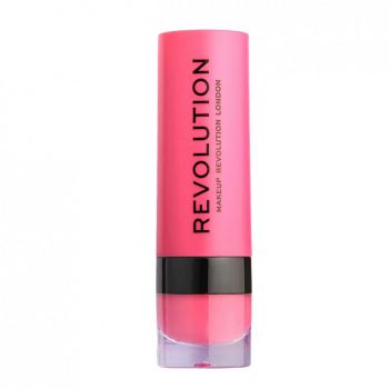 Ruj mat Makeup Revolution, REVOLUTION, Vegan, Matte, Cream Lipstick, 3 ml (Nuanta Ruj: 137 Cupcake) ieftin