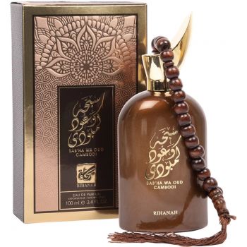 Sab'ha Wa Oud Cambodi Rihanah, Apa de Parfum, Barbati, 100ml (Concentratie: Apa de Parfum, Gramaj: 100 ml)